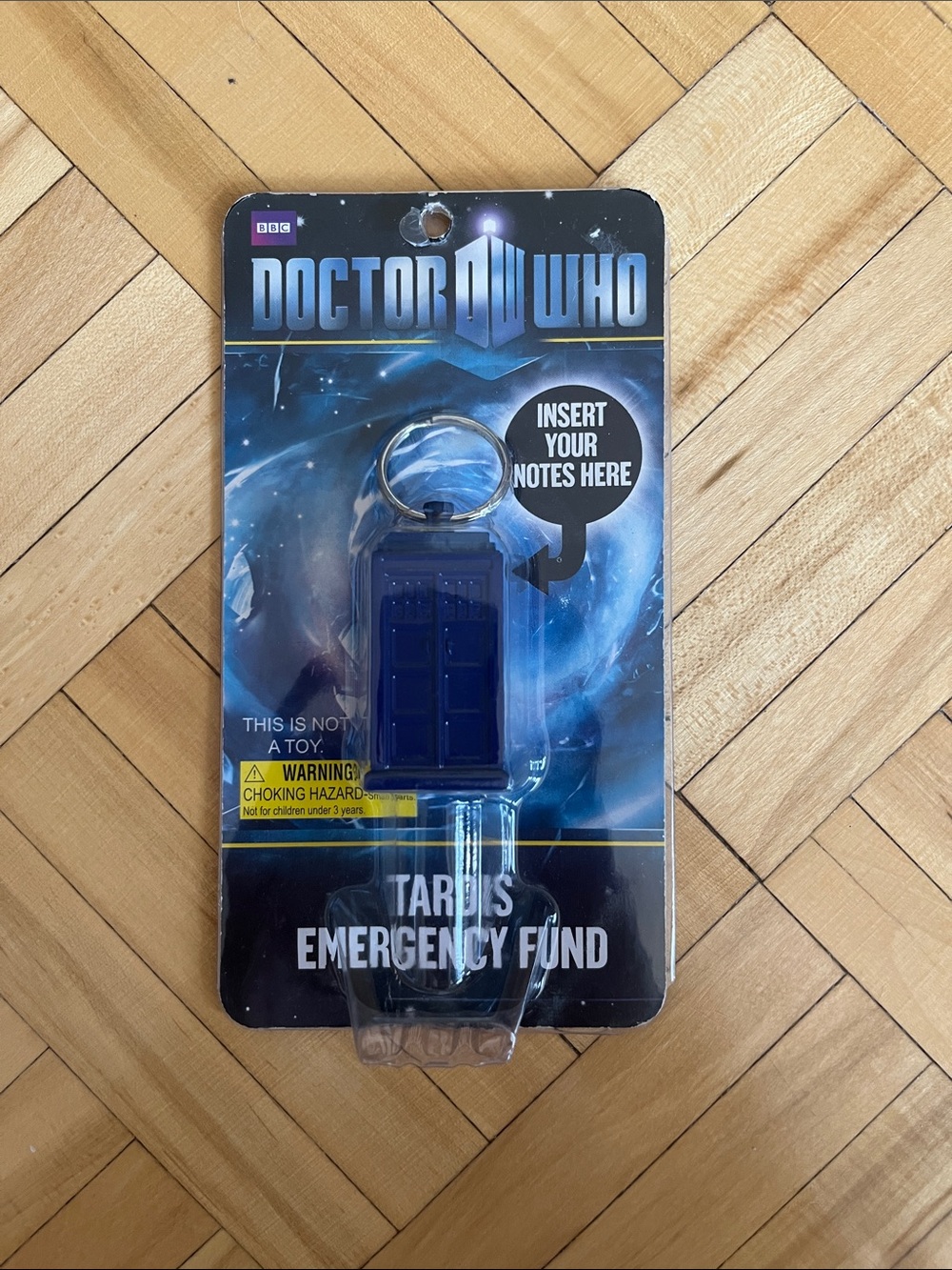 TARDIS Emergency Fund Keyring - Blue